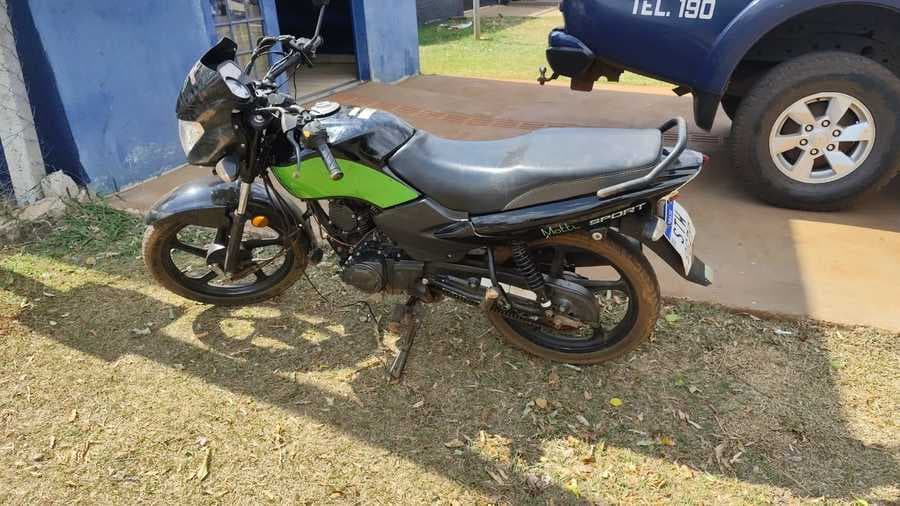Polícia Militar recupera motocicleta furtada e prende ladrão em Sidrolândia
