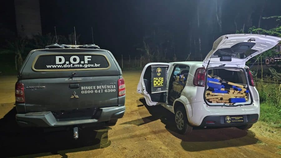 Departamento de Operações de Fronteira apreende mais de meia tonelada de drogas em Maracaju