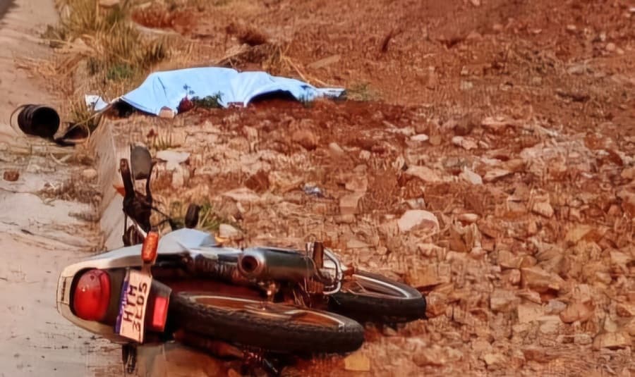Homem de 45 anos morre após cair de moto na estrada do Serra da Urca, em Sidrolândia