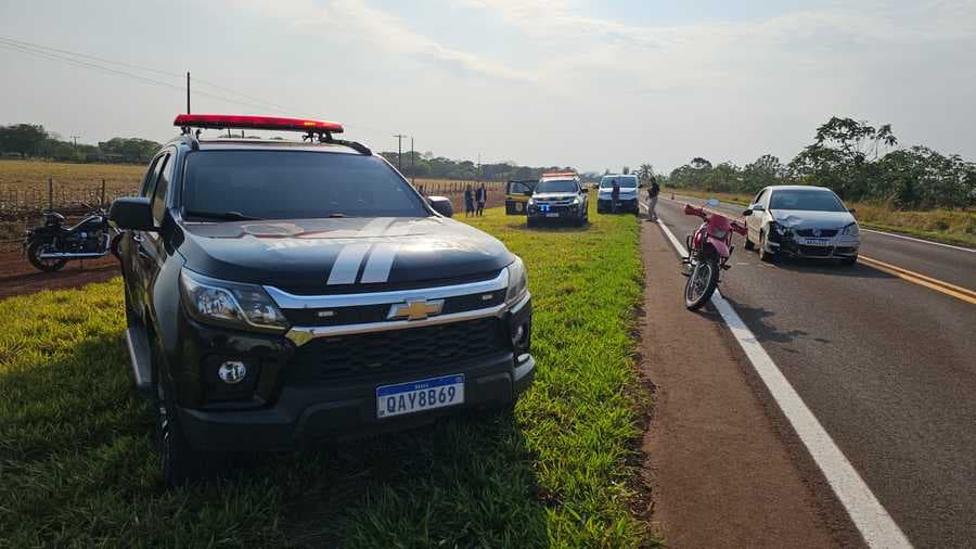 Motociclista de 51 anos morre após ser atingido por VW Polo na BR-060 em Sidrolândia