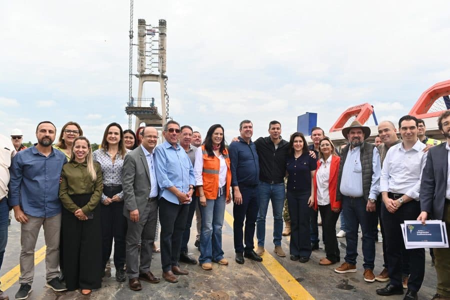 Rota Bioceânica: Gerson acompanha comitiva de MS em visita técnica às obras da Ponte Bioceânica