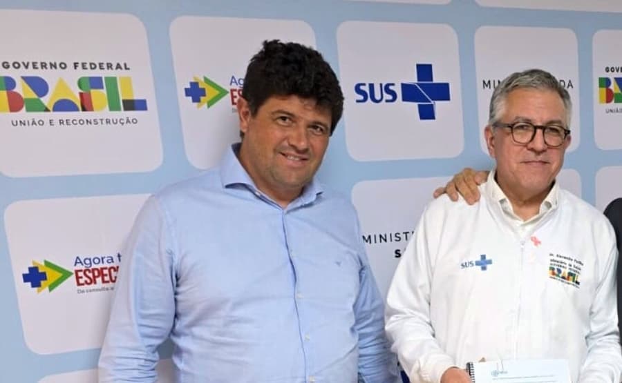 Prefeito Rodrigo Basso encontra ministro da Saúde e leva demandas de Sidrolândia