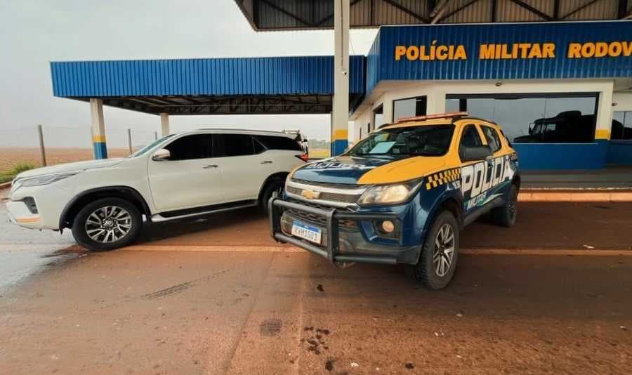 Toyota SW4 furtada em Campo Grande é recuperada pela Polícia Militar Rodoviária em Maracaju