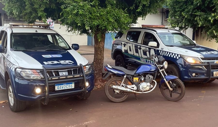 Polícia Militar de Maracaju recupera moto furtada e prende homem de 31 anos