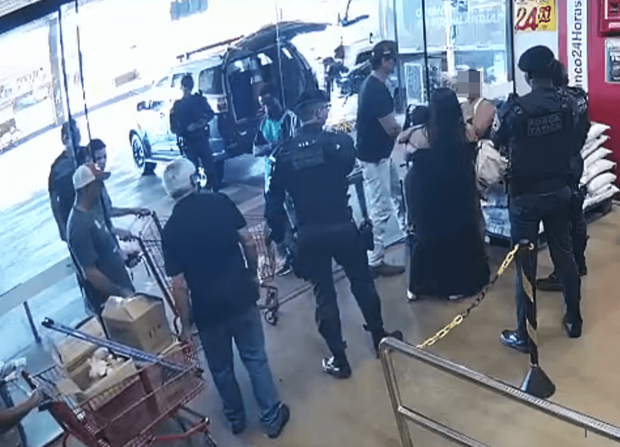 Mulher é presa ao ser flagrada furtando contrafilé e vários produtos no Nutrimais Atacado