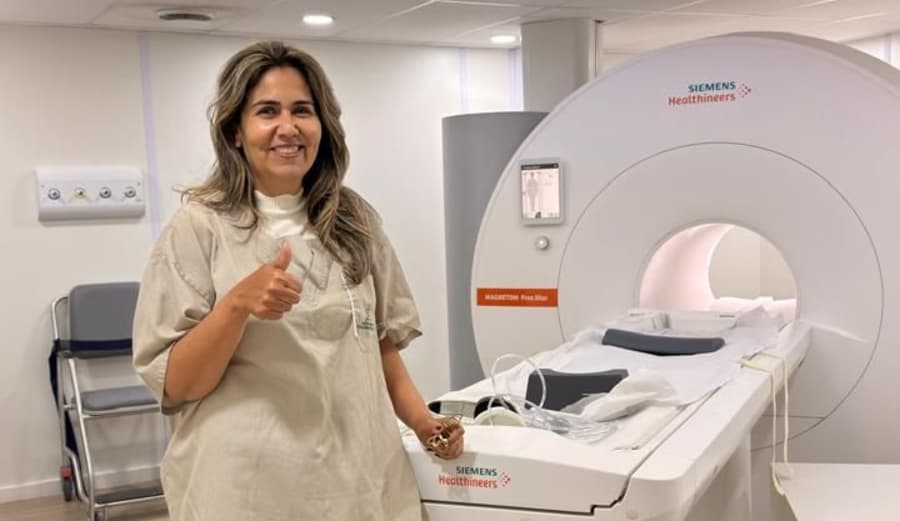 “Sou a prova viva e está funcionando”, diz vereadora Carol Terra sobre ressonância magnética do Hospital Elmíria