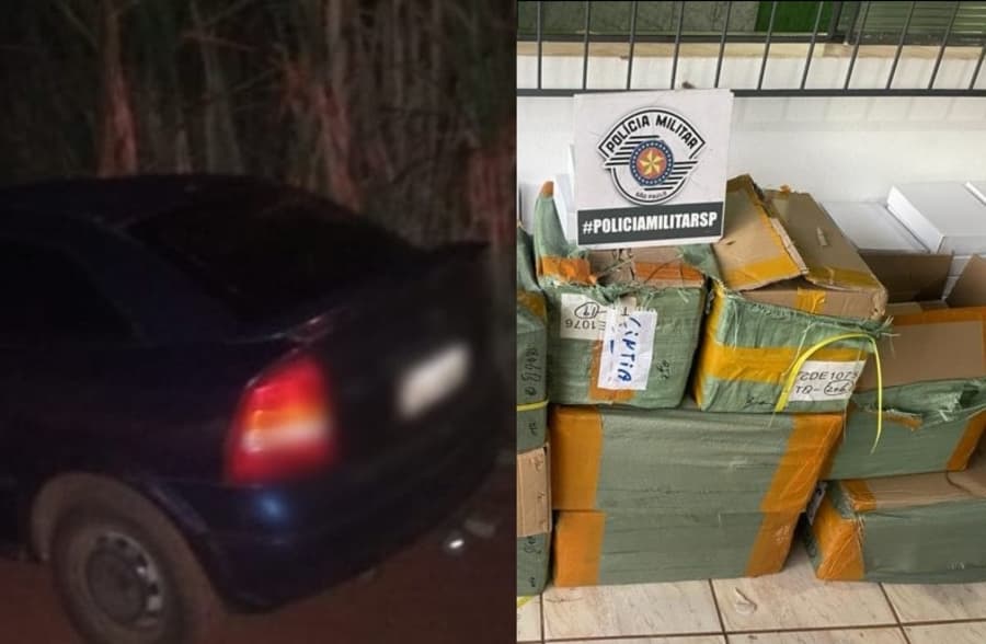 Com placas de Maracaju, veículo é apreendido com mais de R$ 300 mil de produtos de descaminho