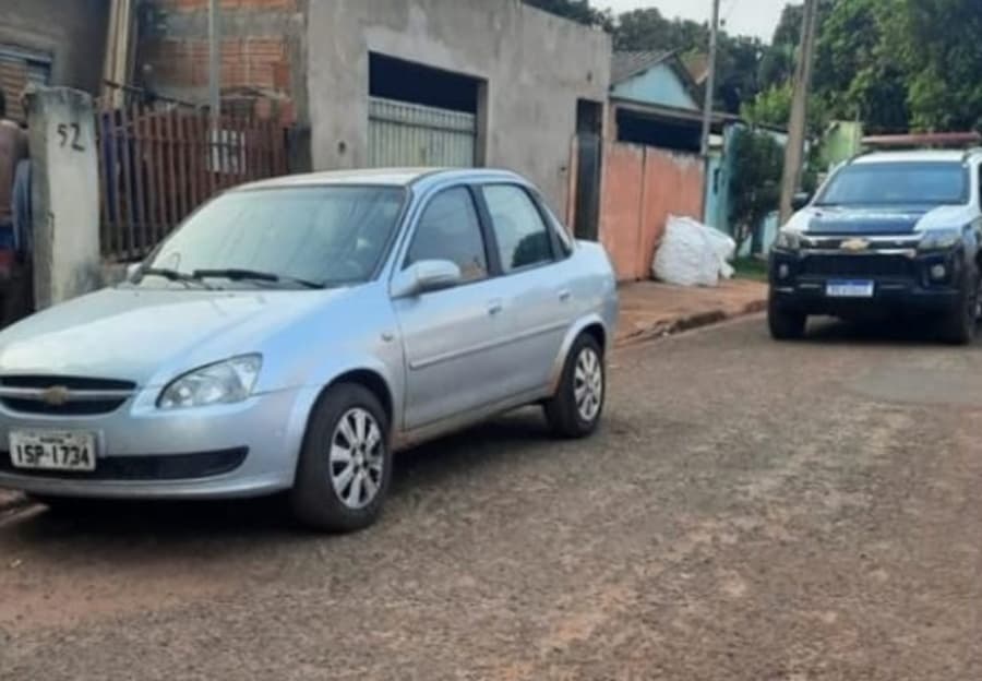 Polícia Militar recupera carro que foi furtado em oficina de Sidrolândia