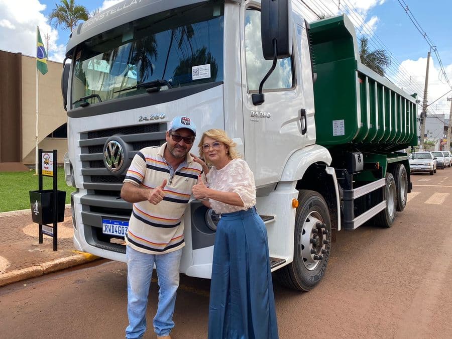 Prefeitura conquista mais um caminhão para Sidrolândia, que atenderá agricultura familiar
