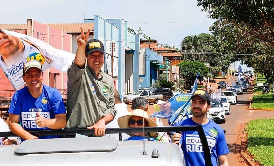 Confiante na vitória, Riedel encerra campanha em Maracaju com carreata histórica