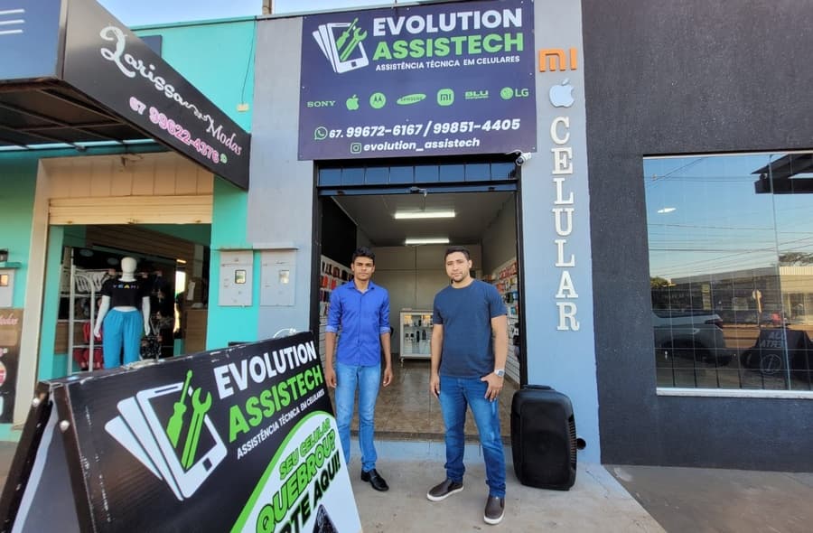 Evolution Assistech abre as portas em Sidrolândia com manutenção de celulares e acessórios