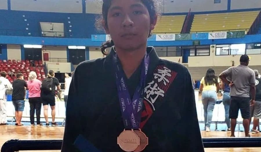 Atleta indígena de Sidrolândia fica em 2° lugar no Campeonato Pantaneiro de Jiu-jitsu