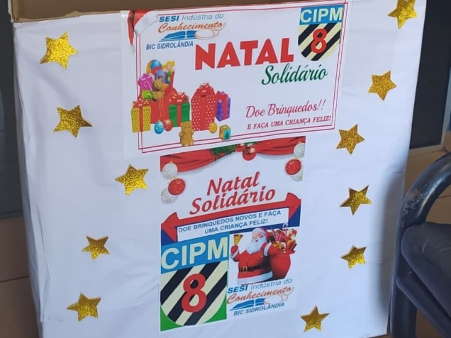 Em parceria com o Sesi, PM realiza arrecadação de brinquedos para presentear crianças