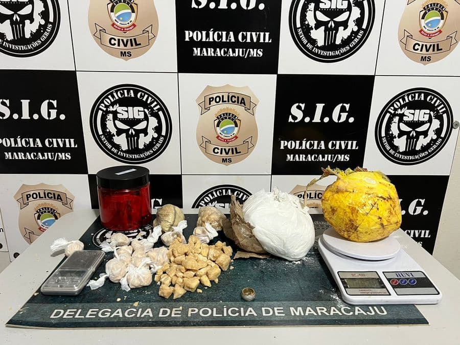 Durante investigação de homicídio, Polícia Civil prende indivíduo com 2kg de cocaína