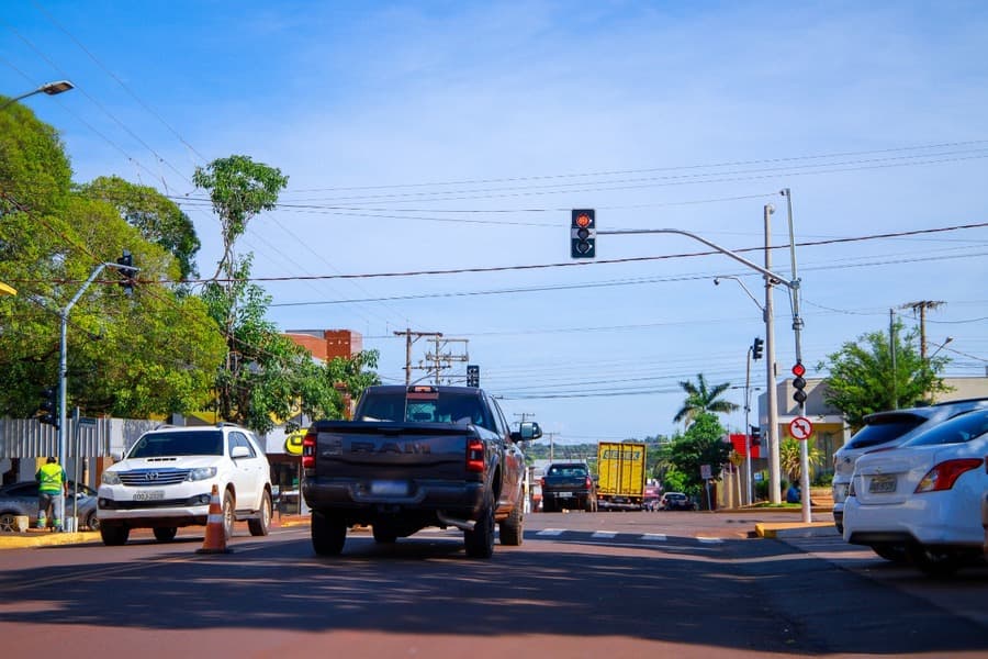 Mais três jogos semafóricos são instalados pelo Detran-MS em Maracaju