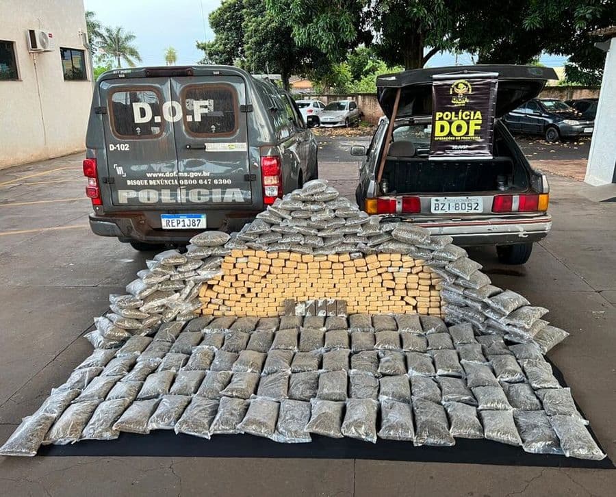 DOF prende jovem de 24 anos com carga de maconha avaliada em mais de R$ 1 milhão