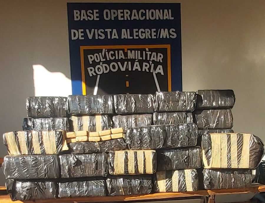 Polícia Militar Rodoviária apreende mais de 500 Kg de maconha na MS-164 em Maracaju