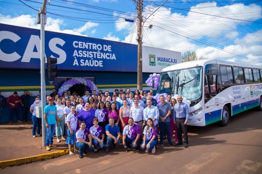 Prefeitura de Maracaju adquire ônibus 0Km para transporte de pacientes da Saúde