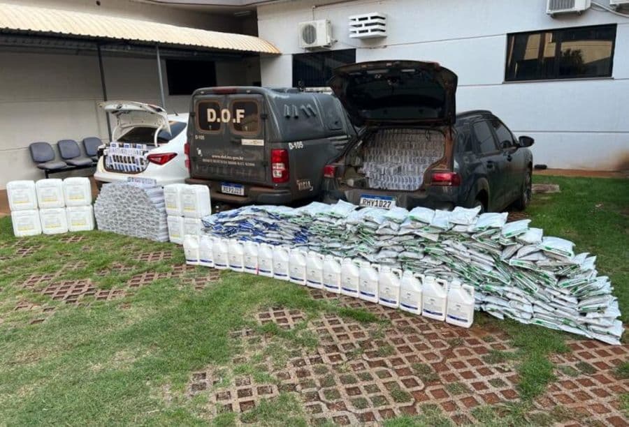 Carro roubado com carga de contrabando é apreendido pelo DOF