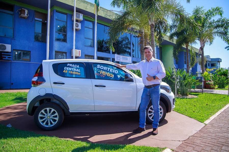 Prefeito convida população para sorteio de carro 0km aos contribuintes do IPTU
