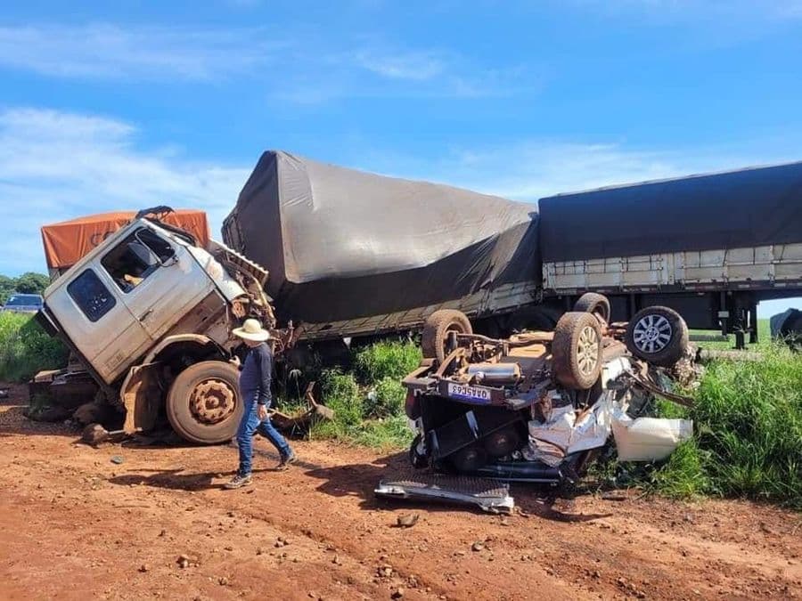 Acidente envolvendo quatro veículos é registrado na MS-157 entre Maracaju e Itaporã
