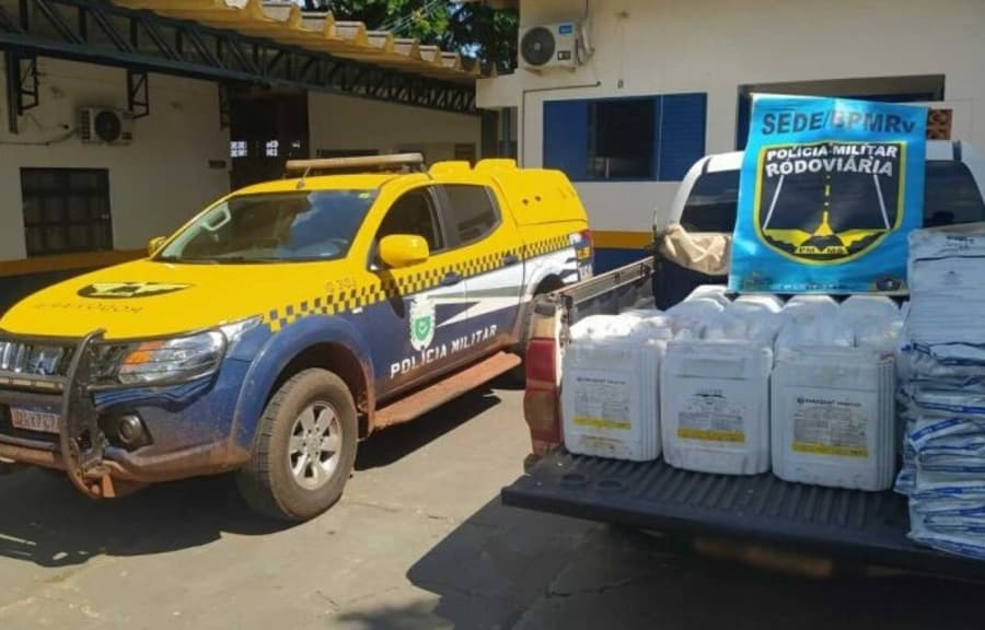 PMR apreende carga de agrotóxico contrabandeado entre Sidrolândia e Maracaju
