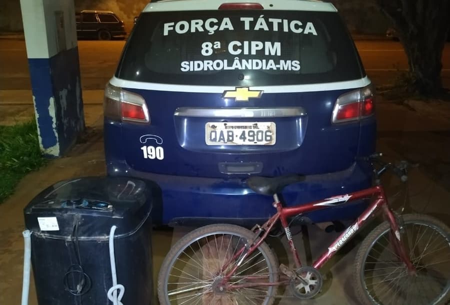 Flagrado carregando máquina de lavar furtada é preso pela Polícia Militar