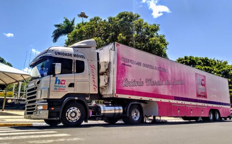Com apoio da Câmara de Sidrolândia, Carreta do Hospital do Amor fará exames gratuitos