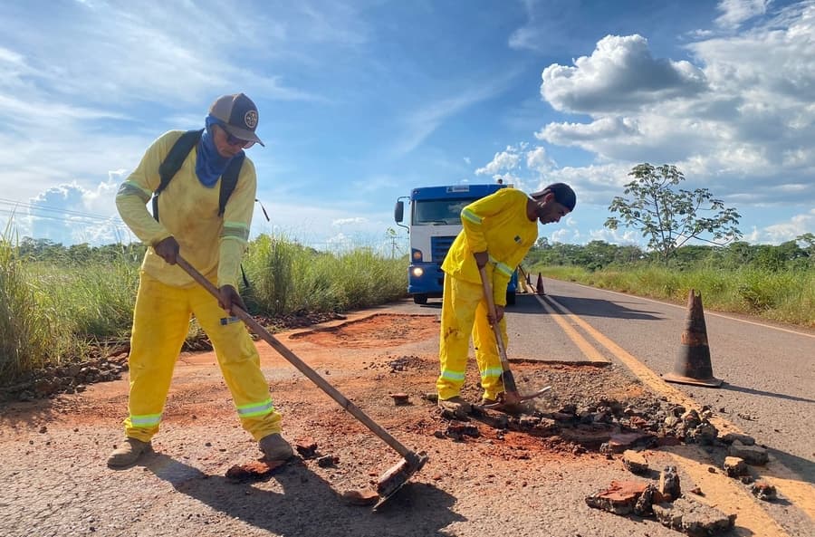 Agesul inicia reconstrução de trechos críticos entre Sidrolândia e Quebra Coco