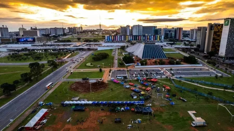 Indígenas de MS acampam no DF contra marco temporal e soja no Pantanal