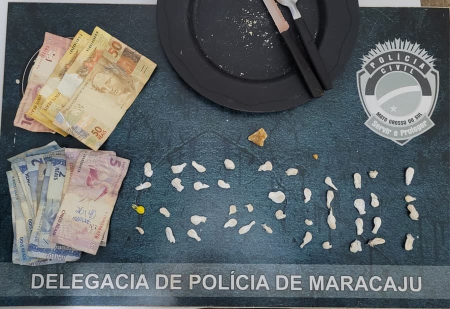 Polícia Civil de Maracaju prende casal de traficantes e fecha “boca de fumo”