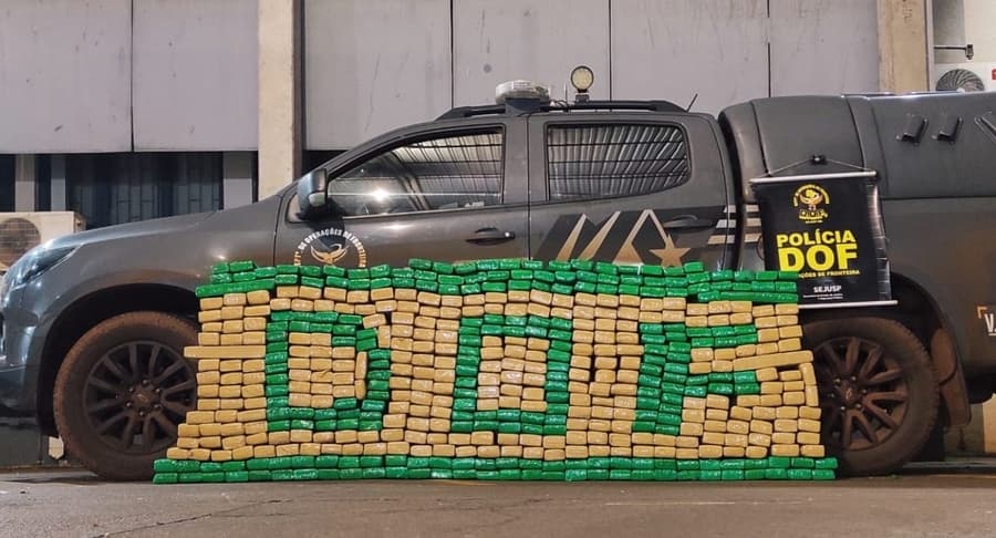 DOF apreende mais de 450 Kg de maconha em Maracaju