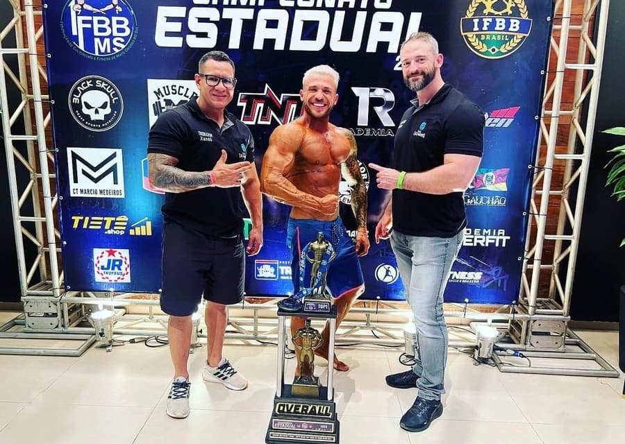 Atleta maracajuense é campeão overall em Campeonato Estadual de fisiculturismo