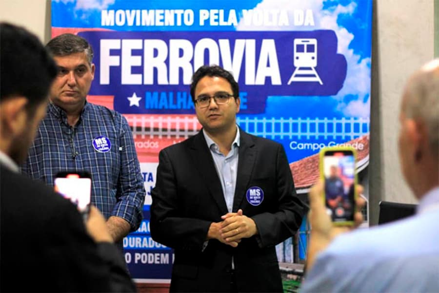 Deputado formaliza pedido de inclusão do ramal Capital-Ponta Porã na Malha Oeste