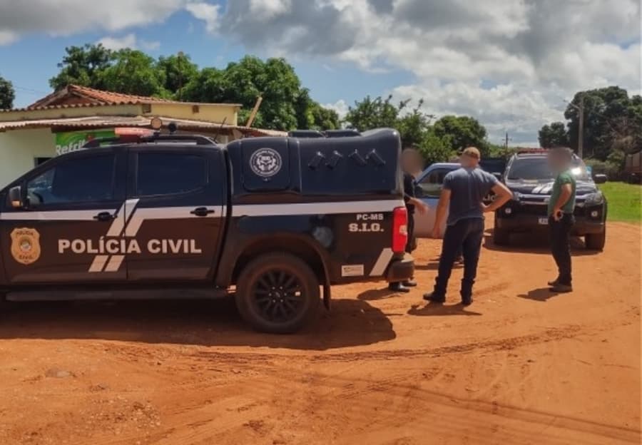 Com o apoio do GOI, Polícia Civil de Sidrolândia prende acusado de estuprar adolescente