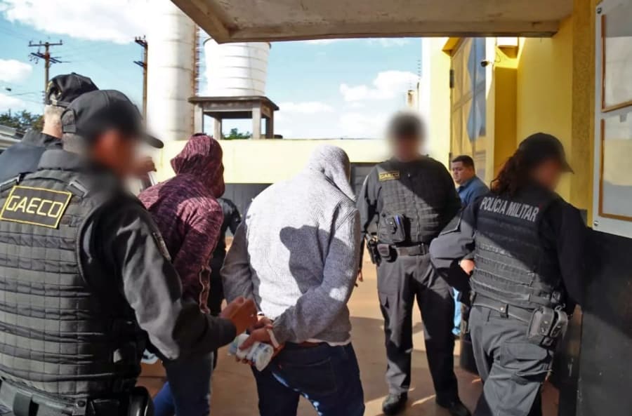 Presos pelo Gaeco em Sidrolândia são encaminhados para presídio na Capital