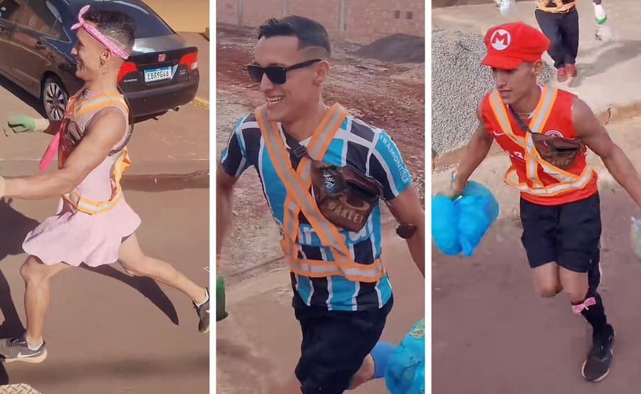 Com mais de 30 milhões de visualizações, gari de Maracaju faz sucesso no TikTok
