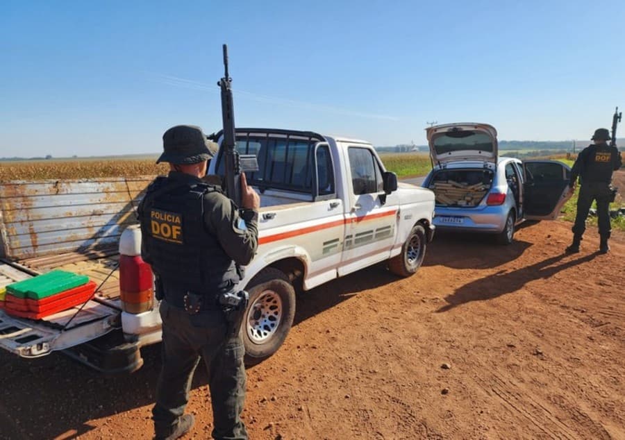 Três homens são presos em Maracaju com mais de 800 quilos de maconha