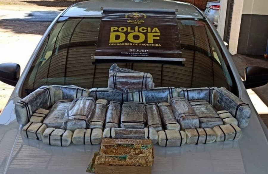 Casal é preso pelo DOF com droga avaliada em mais de R$ 1 milhão