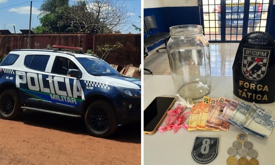 Polícia Militar fecha “boca de fumo” no Jatobá e prende traficante de 27 anos