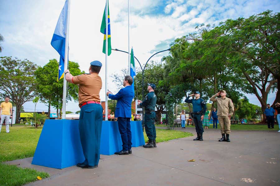No Dia da Independência, Prefeitura de Maracaju realiza Ato Cívico na Praça Central
