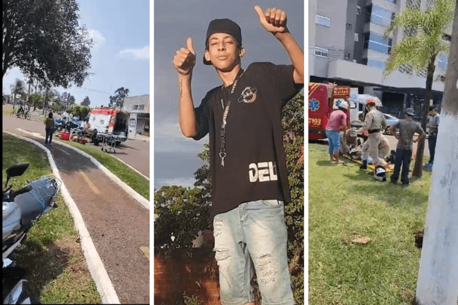 Acidente entre motoentregadores mata jovem de 18 anos e deixa outro ferido