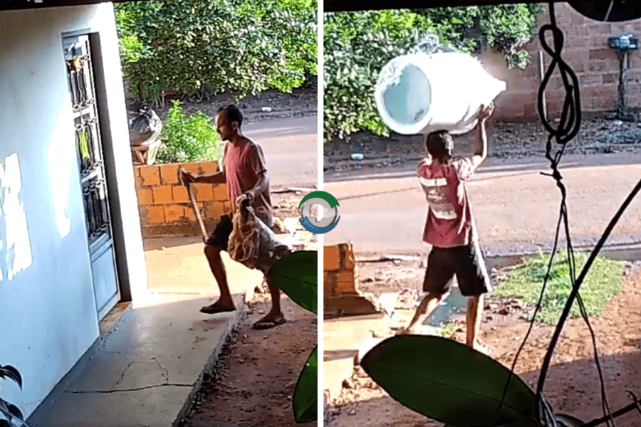 Meliante invade casa e furta máquina de lavar em plena luz do dia em Sidrolândia