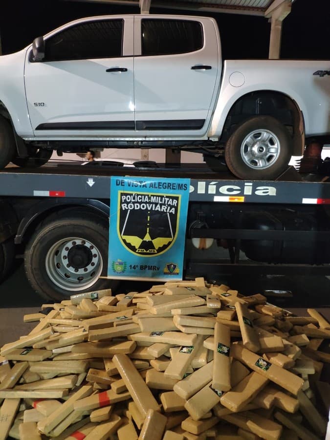 Polícia Militar Rodoviária apreende carga com mais de 1 tonelada de maconha na MS-164 em Maracaju