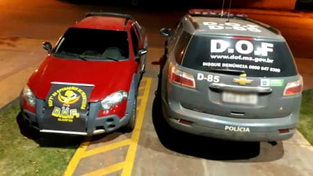 Em Sidrolândia, DOF recupera veículo roubado e jovem acaba preso por receptação