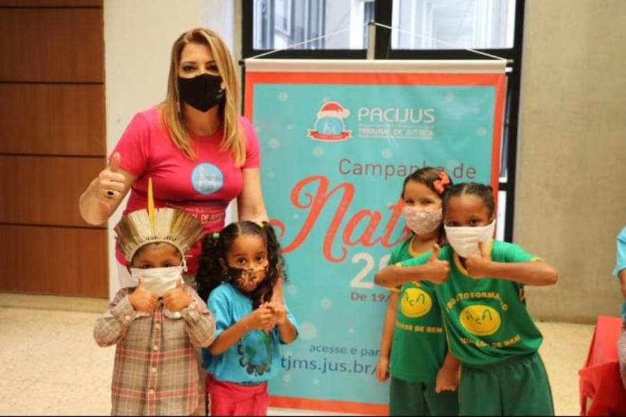 Sete crianças de Sidrolândia esperam ser apadrinhadas na Campanha de Natal do Pacijus