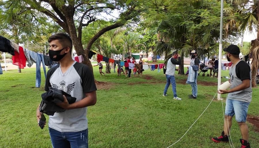 Club de motociclistas promove varal solidário neste domingo na praça triângulo