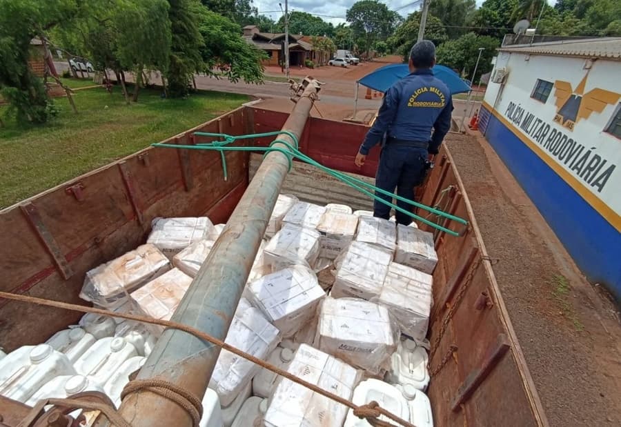PMR apreende R$ 5,9 milhões em agrotóxicos contrabandeados em Maracaju