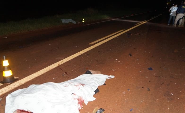Casal morre em acidente na BR-267 a caminho de Sidrolândia