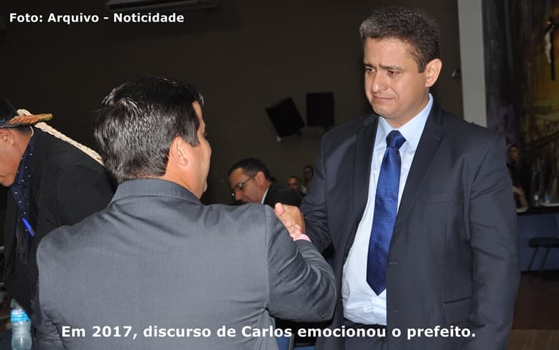 Novo presidente da Câmara, Carlos Henrique se reúne com prefeito e se coloca a disposição